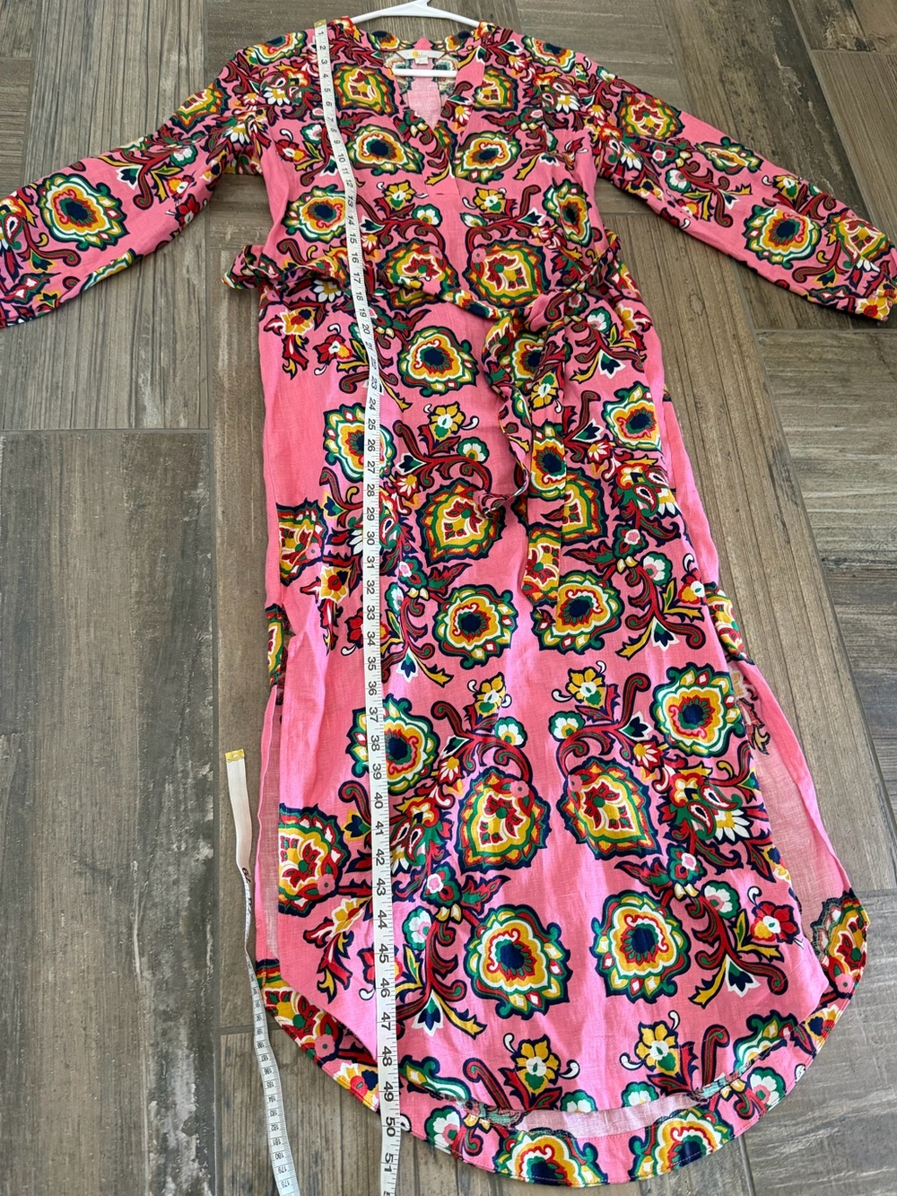 Boden pink linen maxi dress size 6 - Picture 8 of 9